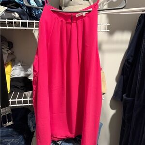 Violet & Claire Fuchsia Sleeveless Blouse